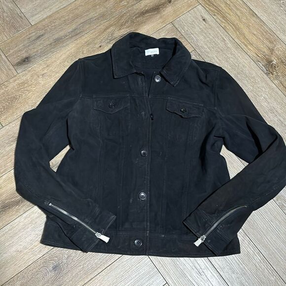 Ecru Suede Jacket - Picture 1 of 7